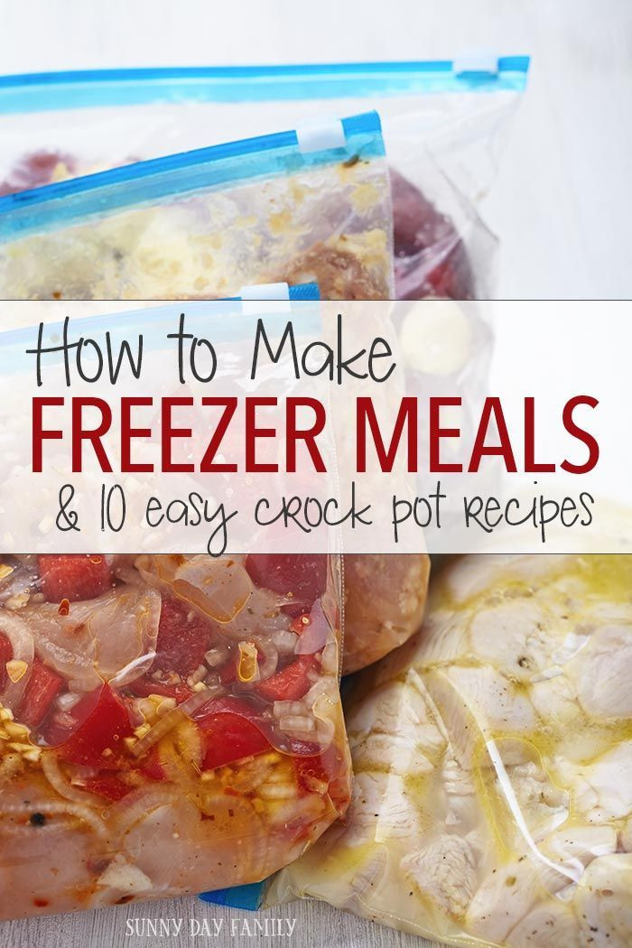 Easy Crockpot Dinners
 Making Freezer Meals Get Started with 10 Simple Crock Pot