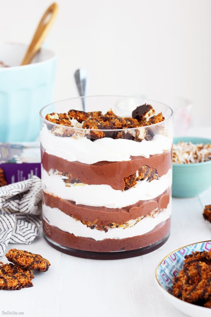 Easy Desserts For A Crowd
 Samoas Pudding Trifle The Chic Site