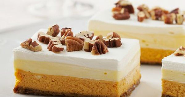 Easy Desserts That Look Impressive
 Layered Pumpkin Dessert – This dessert looks impressive