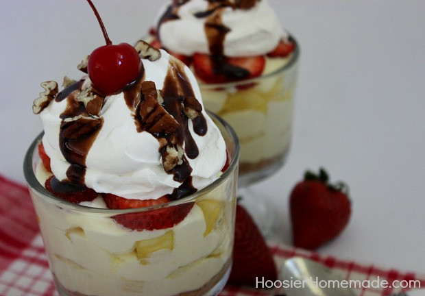 Easy Desserts That Look Impressive
 Banana Split Dessert Hoosier Homemade