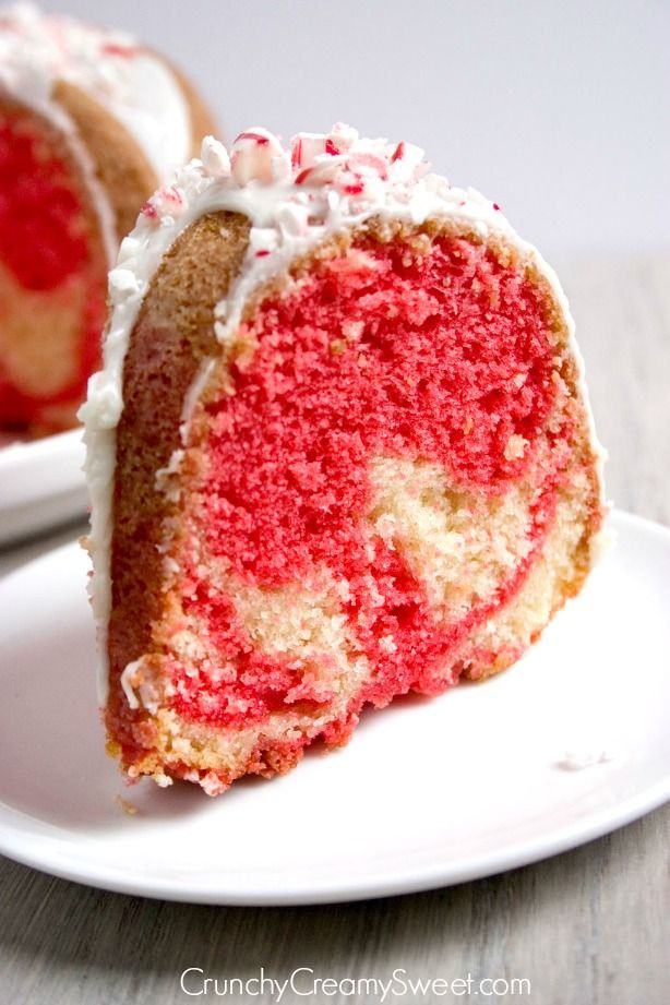 Easy Desserts That Look Impressive
 Peppermint Candy Cane Bundt Cake Recipe Says easy yet