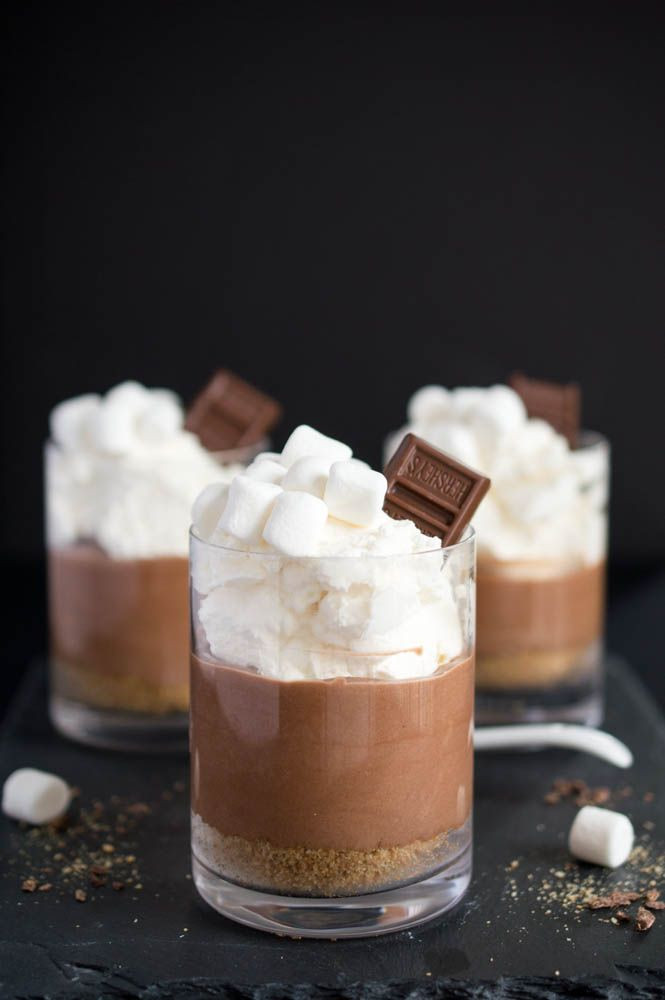 Easy Desserts With Heavy Whipping Cream
 S mores Mousse with Marshmallow Whipped Cream