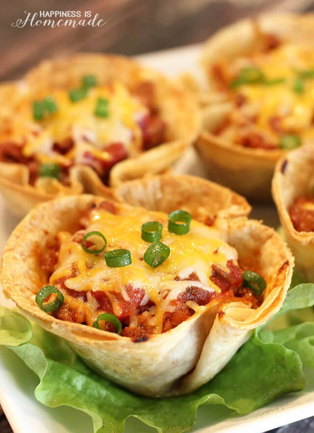 Easy Dinner Recipe
 Easy Dinner Recipes 30 Minute Taco Cups Happiness is