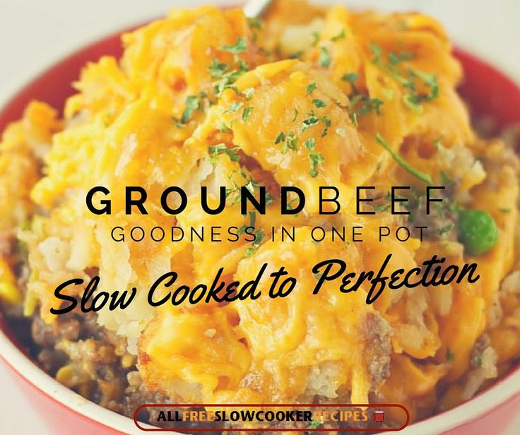 Easy Ground Beef Slow Cooker Recipes
 281 best Slow Cooker Ground Beef Recipes images on
