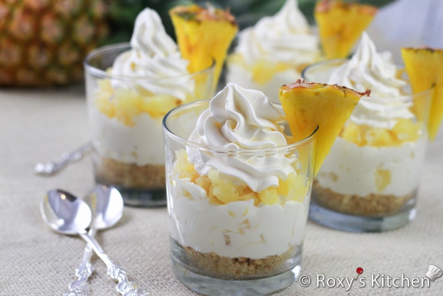 Easy Pineapple Desserts
 5 Ingre nt No Bake Pineapple Cheesecakes in a Cup Roxy