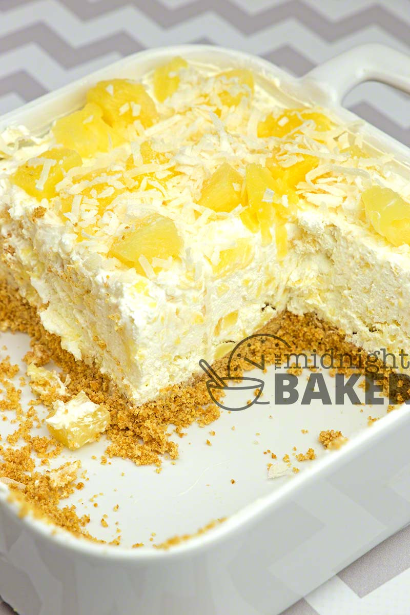 Easy Pineapple Desserts
 No Bake Pineapple Cream Dessert The Midnight Baker