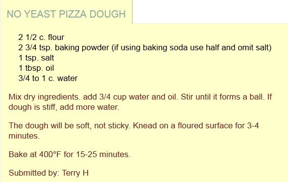 Easy Pizza Dough Recipe Without Yeast
 flatbread pizza dough recipe no yeast