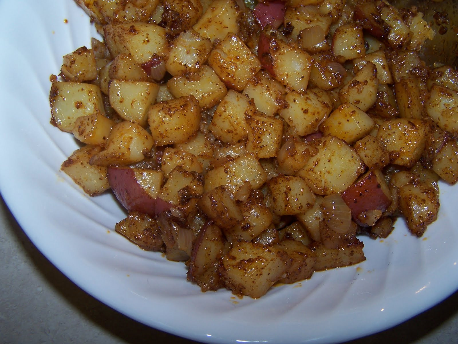 Easy Roasted Potatoes
 Heather s Recipes Easy Spicy Roasted Potatoes