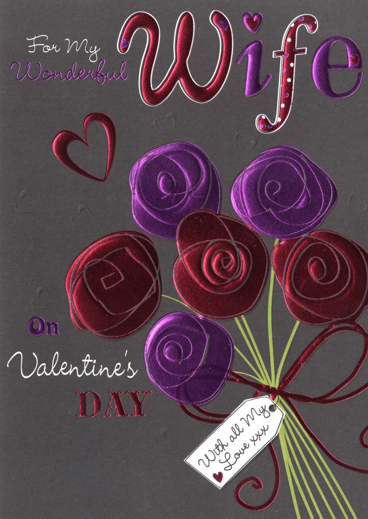 Easy Valentine'S Day Desserts
 Wife Valentine s Day Card I Love You So Much Simple