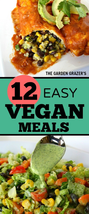 Easy Vegan Recipes For Dinner
 The Garden Grazer 12 Easy Satisfying Vegan Meals