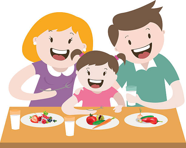 Eating Dinner Clipart
 Royalty Free Eating Child Breakfast Cartoon Clip Art