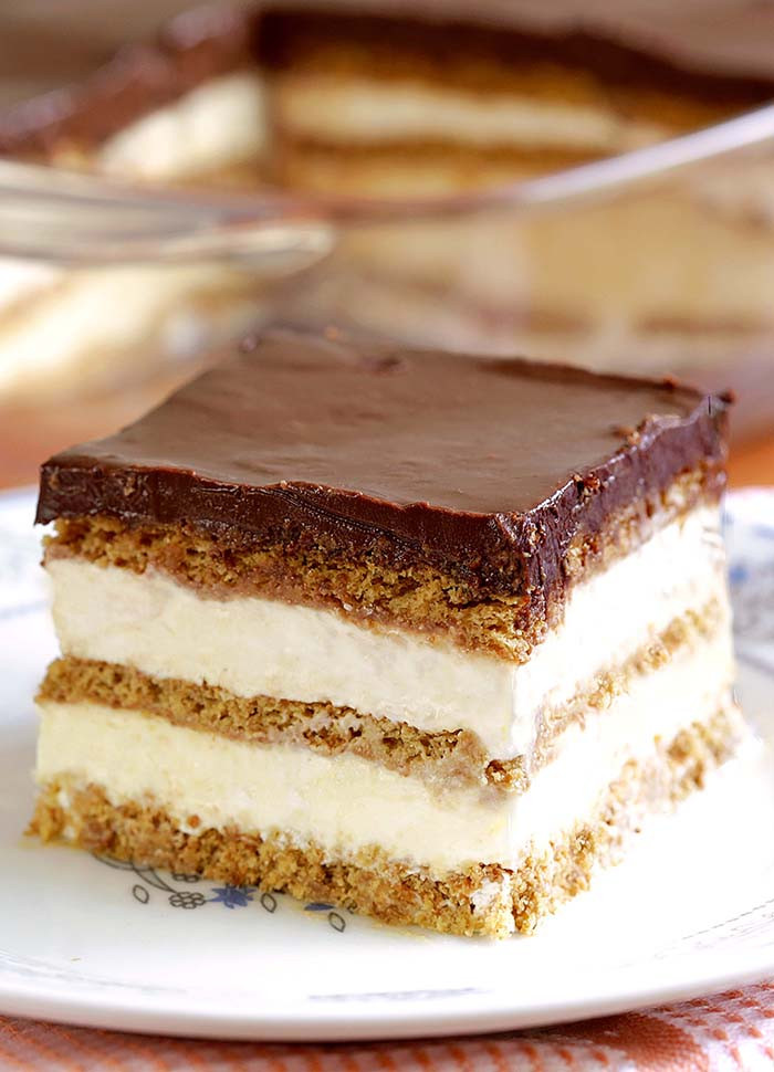 Eclair Cake Recipe
 No Bake Chocolate Eclair Icebox Cake Cakescottage