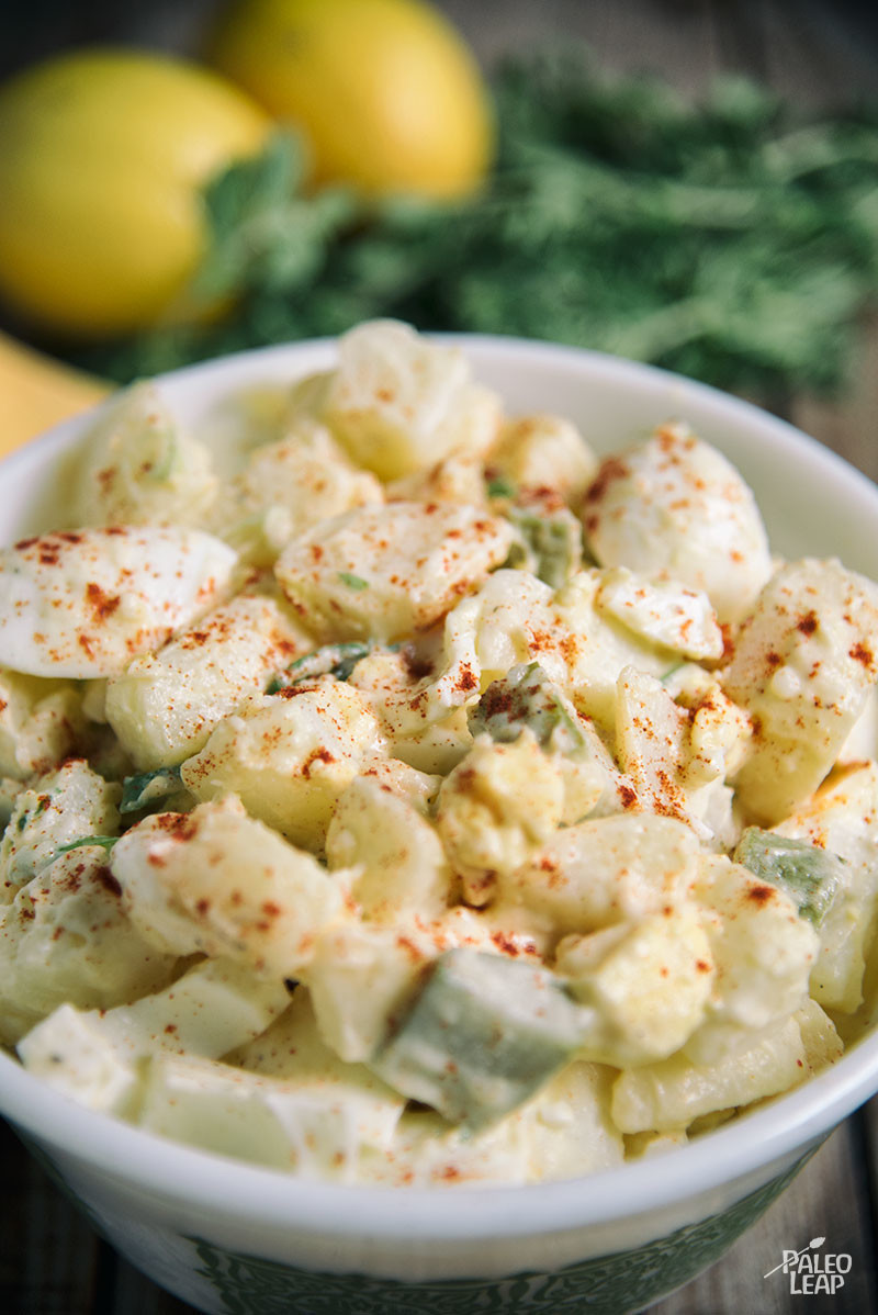 Egg Potato Salad
 Chunky Egg And Potato Salad With Pickles