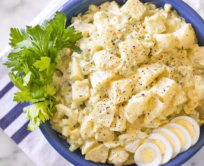 Egg Potato Salad
 Creamy Deviled Egg Potato Salad Recipe