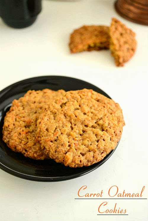 Eggless Oatmeal Cookies
 Spicy Treats Carrot Oatmeal Cookies Eggless Carrot