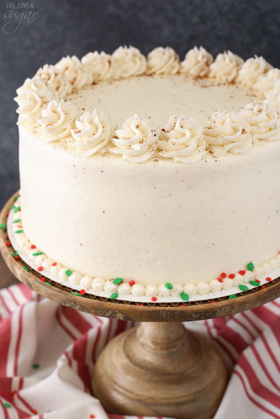 Eggnog Dessert Recipes
 Eggnog Layer Cake Life Love and Sugar