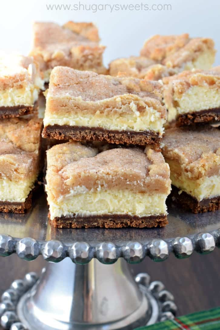 Eggnog Dessert Recipes
 Eggnog Cheesecake Bars Shugary Sweets