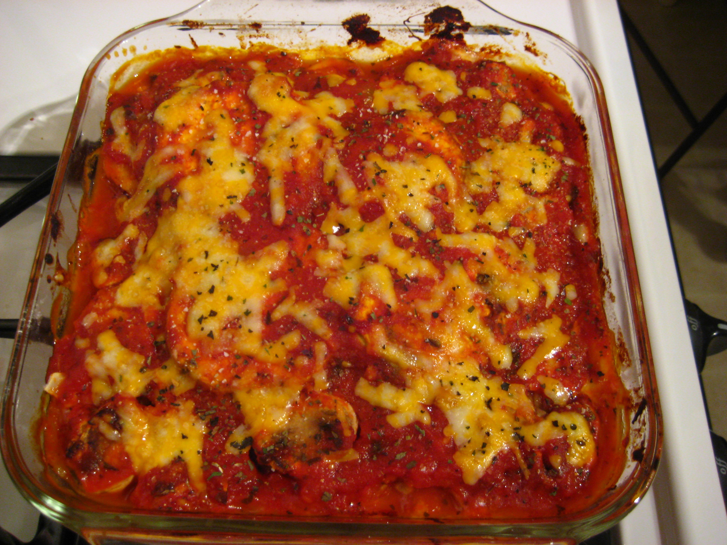 Eggplant Parmesan Casserole
 Foo SF Eggplant Parmesan Casserole