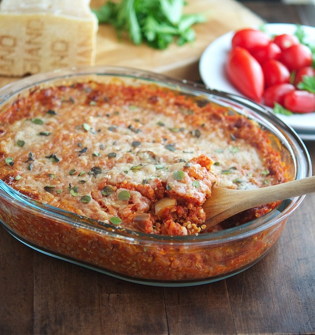 Eggplant Parmesan Casserole
 The Iron You Eggplant Parmesan Quinoa Casserole