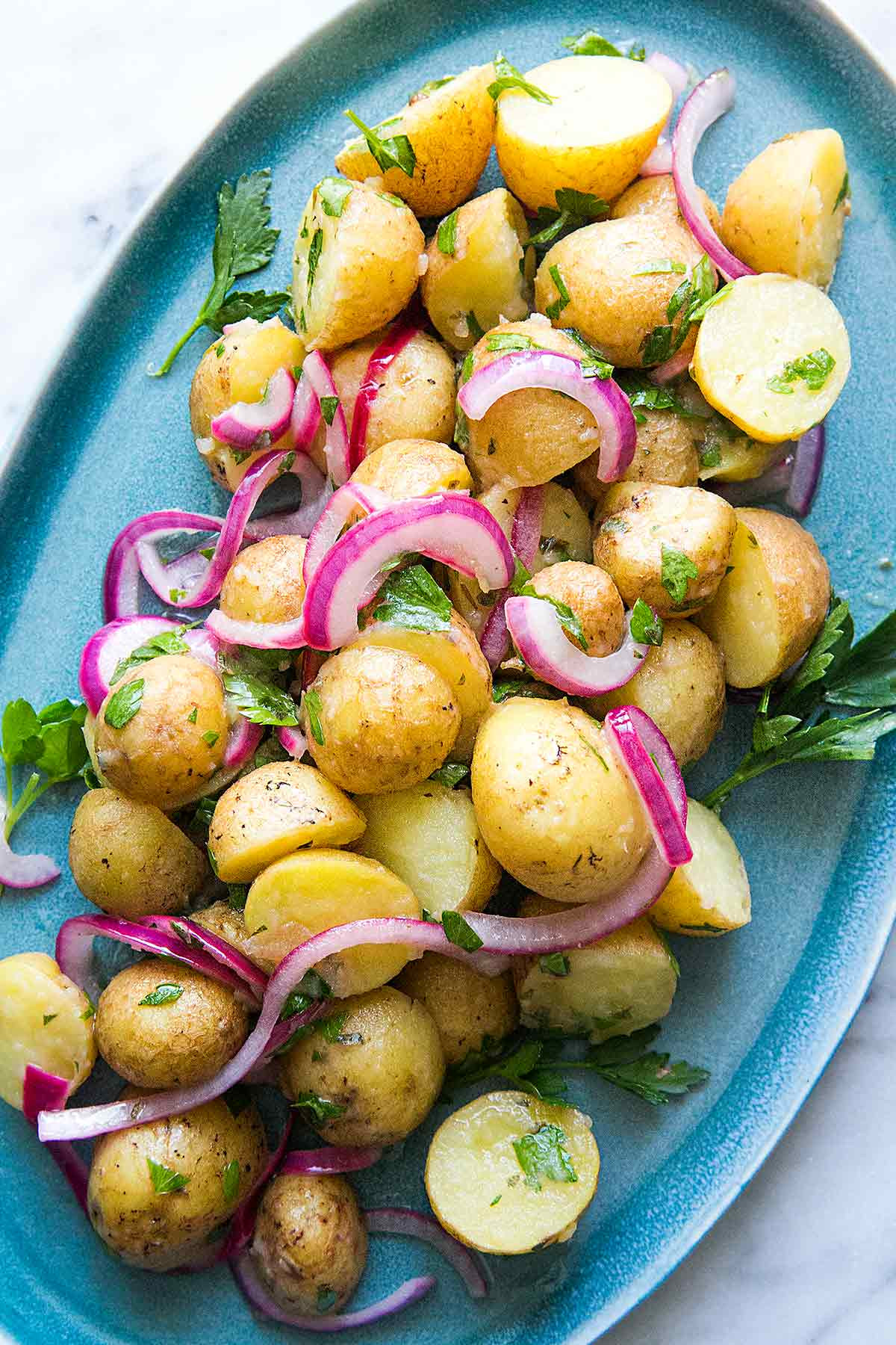 Fingerling Potato Recipes
 Fingerling Potatoes with Herb Vinaigrette Recipe