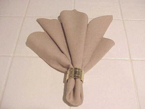 Folded Dinner Napkin
 63 best images about Napkin Fold on Pinterest