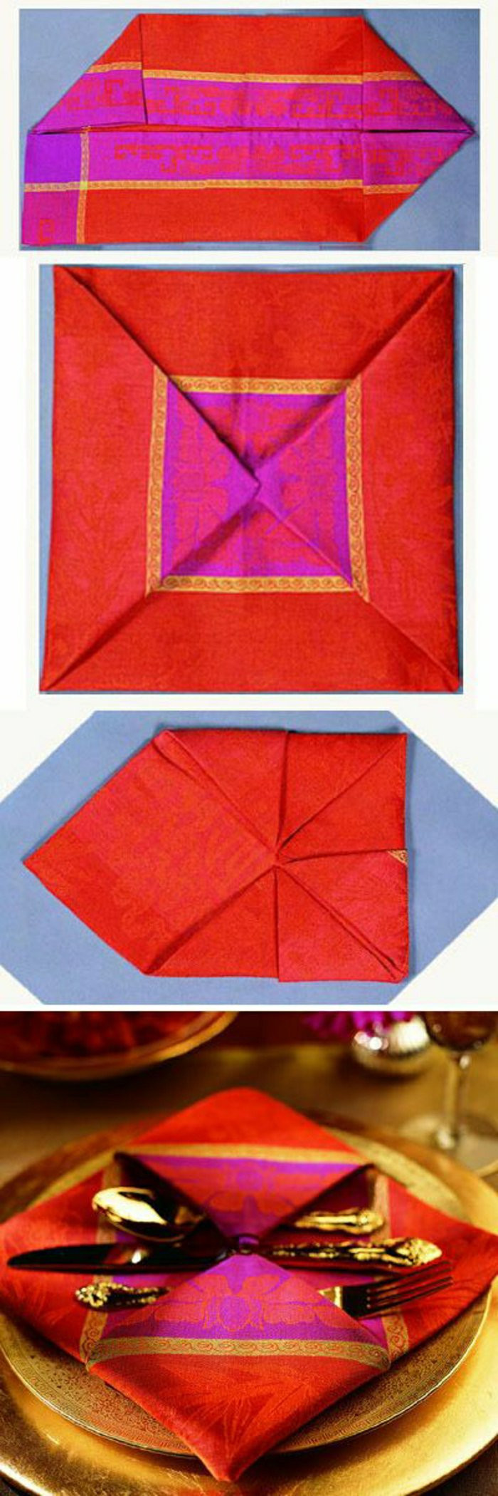 Folded Dinner Napkin
 The Top 15 Napkin Folding Techniques Every Restaurant