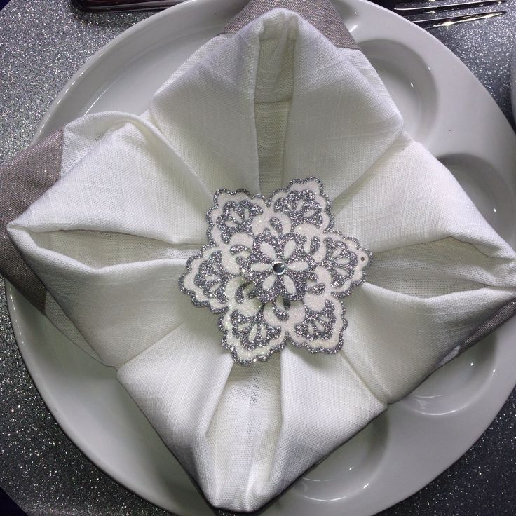 Folded Dinner Napkin
 13 curated Napkin Folding Origami ideas by tracy3808