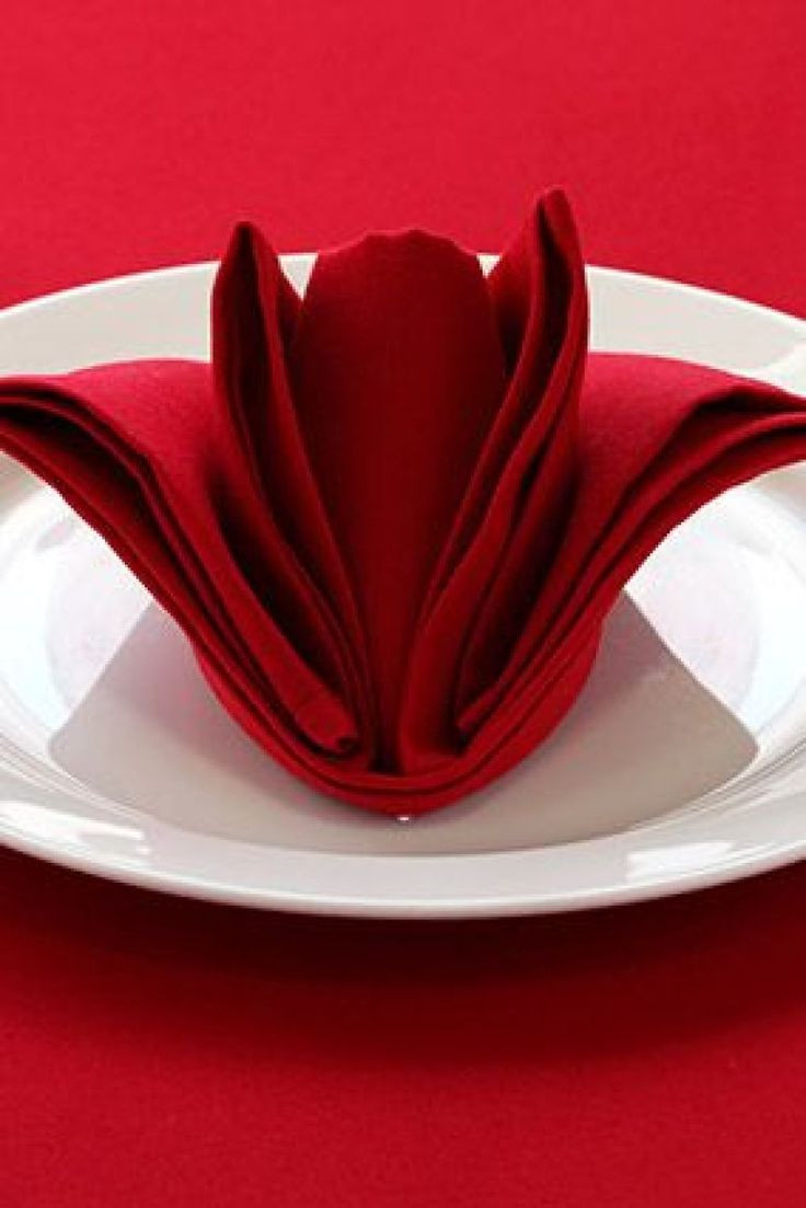 Folded Dinner Napkin
 25 best images about Wedding Napkin Folding on Pinterest