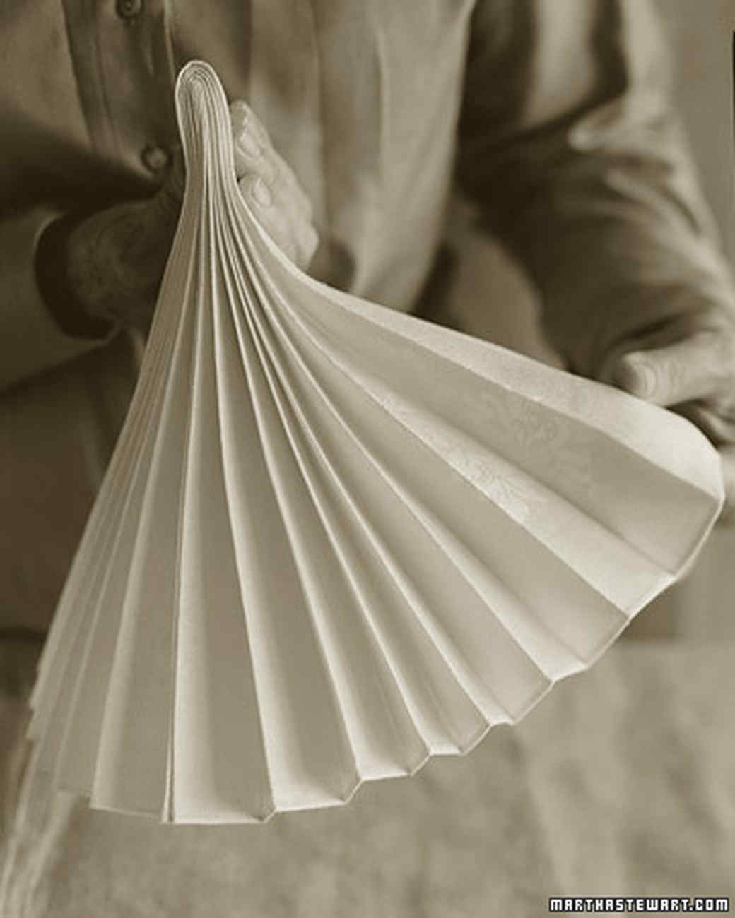 Folded Dinner Napkin
 Napkin Folding Ideas