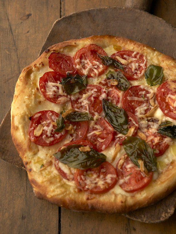 Food Network Pizza Dough
 Pizza with Fresh Tomatoes and Basil Recipe