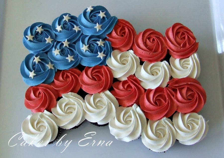 Fourth Of July Cupcakes
 4th of July Cake — 4th of July Cupcakes