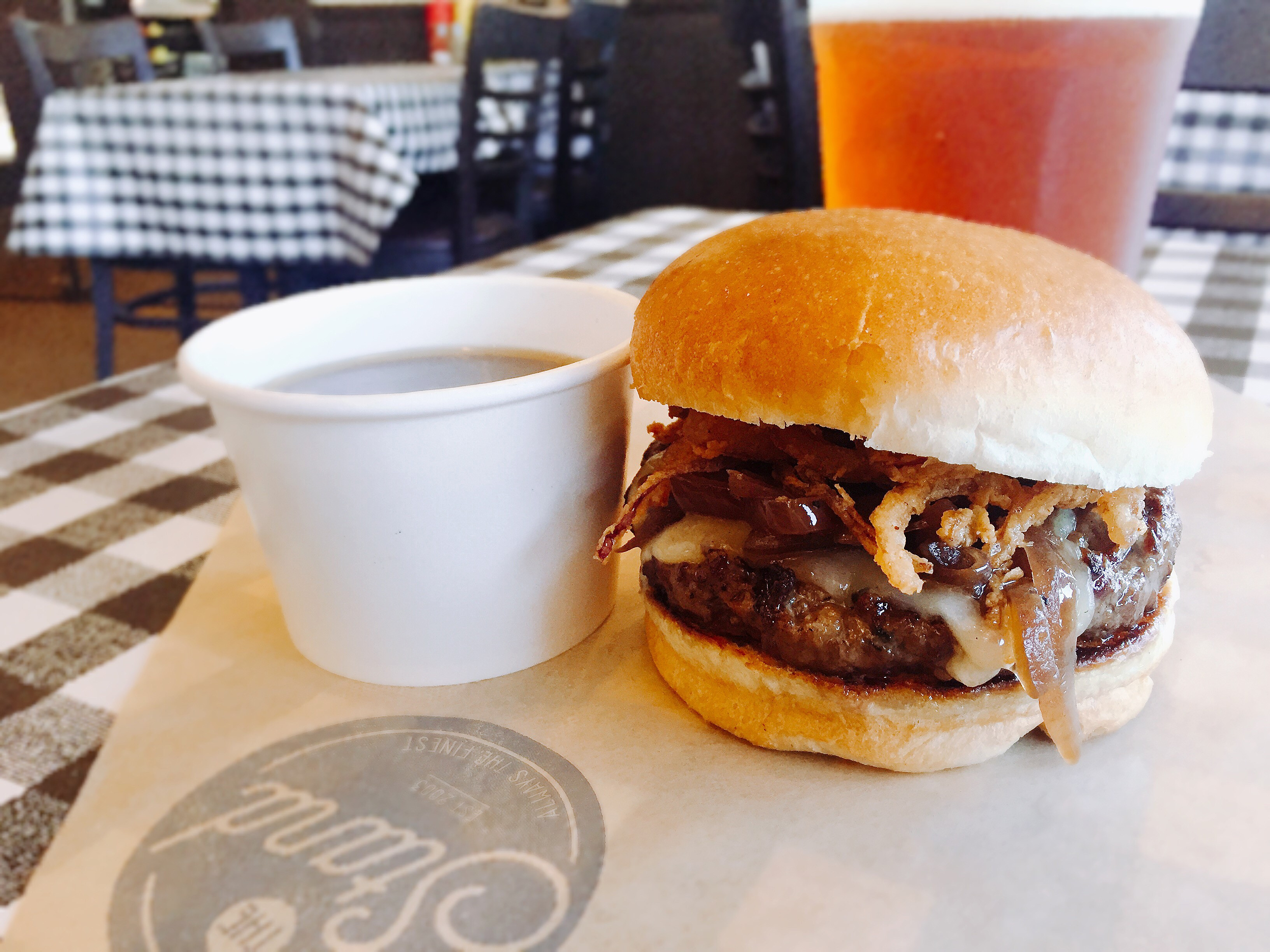 French Onion Soup Burger
 The Stand is More Than Just a Burger Beer Bar