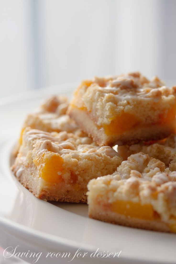 Fresh Peach Desserts Recipes
 Saving room for dessert Fresh Peach Crumb Bars