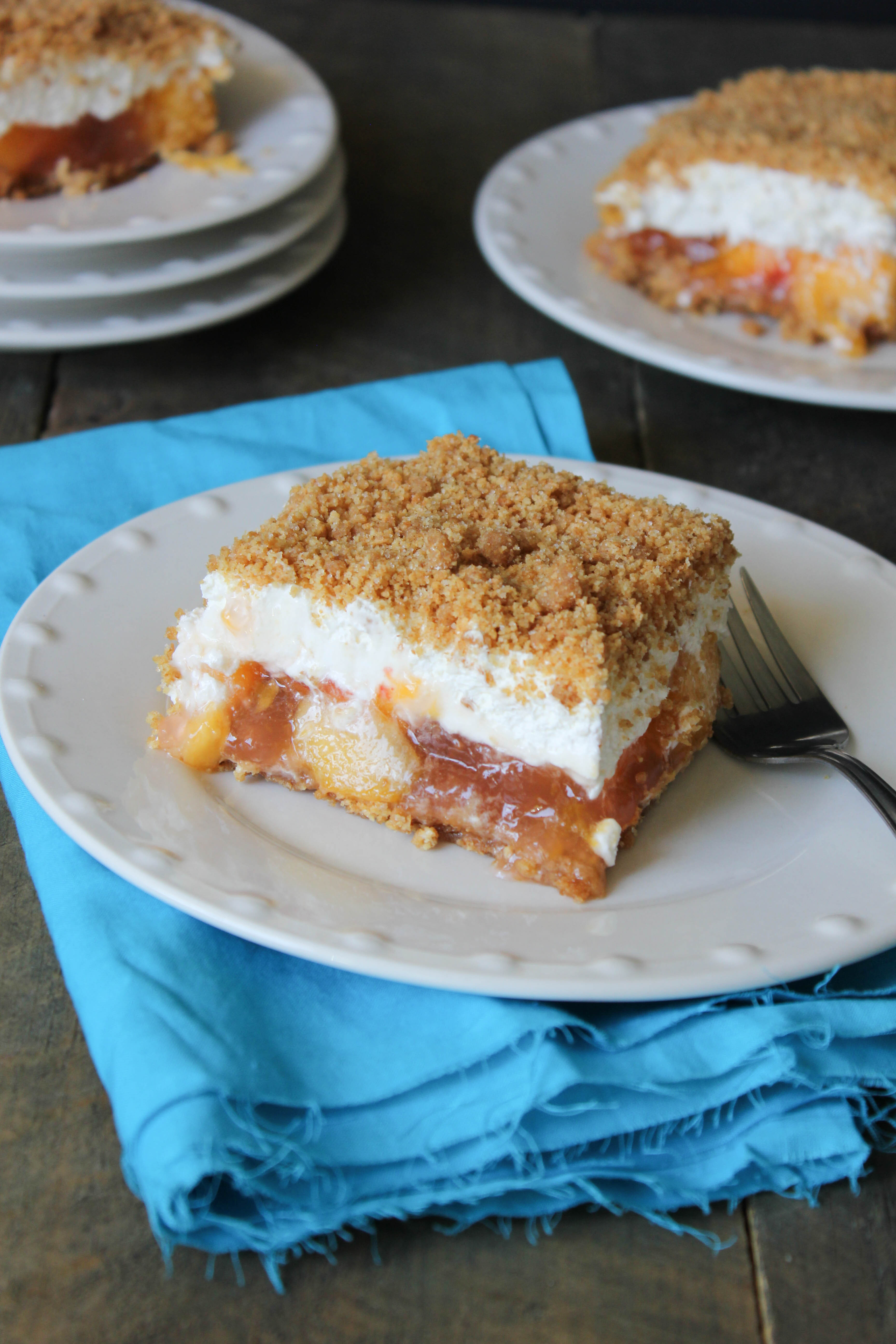 Fresh Peaches Dessert Recipes Fresh Peach Dessert baked crust