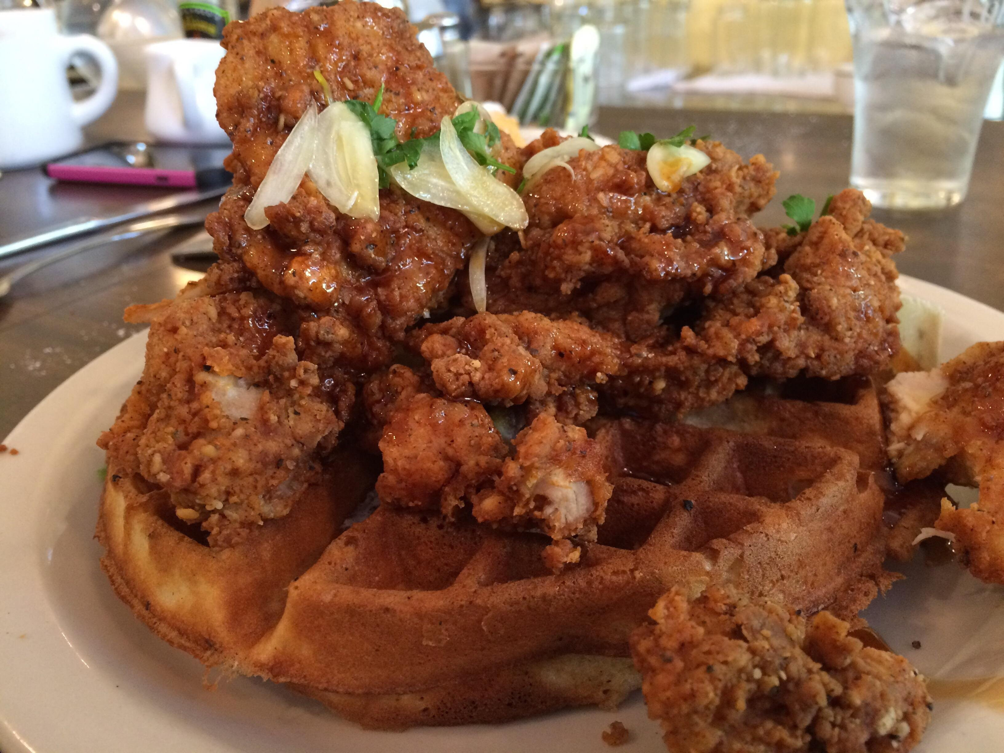 Fried Chicken New Orleans
 [I Ate] New Orleans Fried Chicken and Waffles food