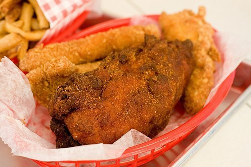 Fried Chicken Nutrition
 Calories in Fried chicken breast meat only skin and