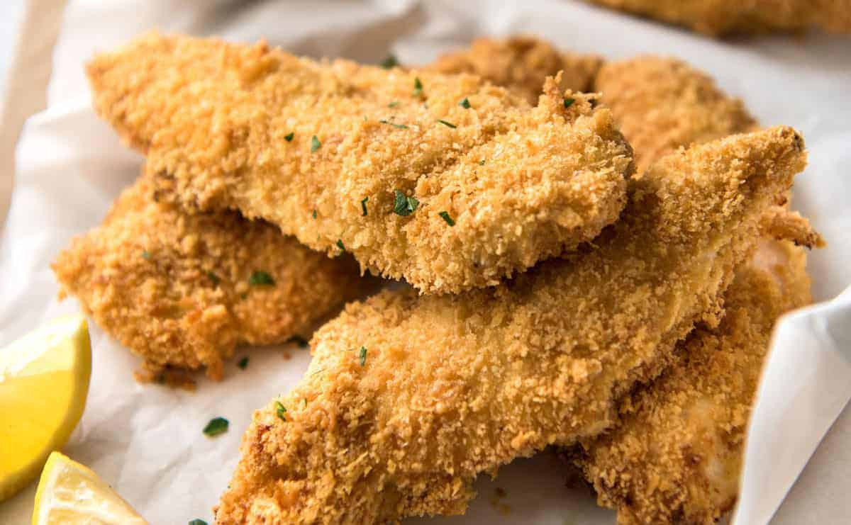 Fried Chicken Tenders
 Oven Fried Parmesan Baked Chicken Tenders