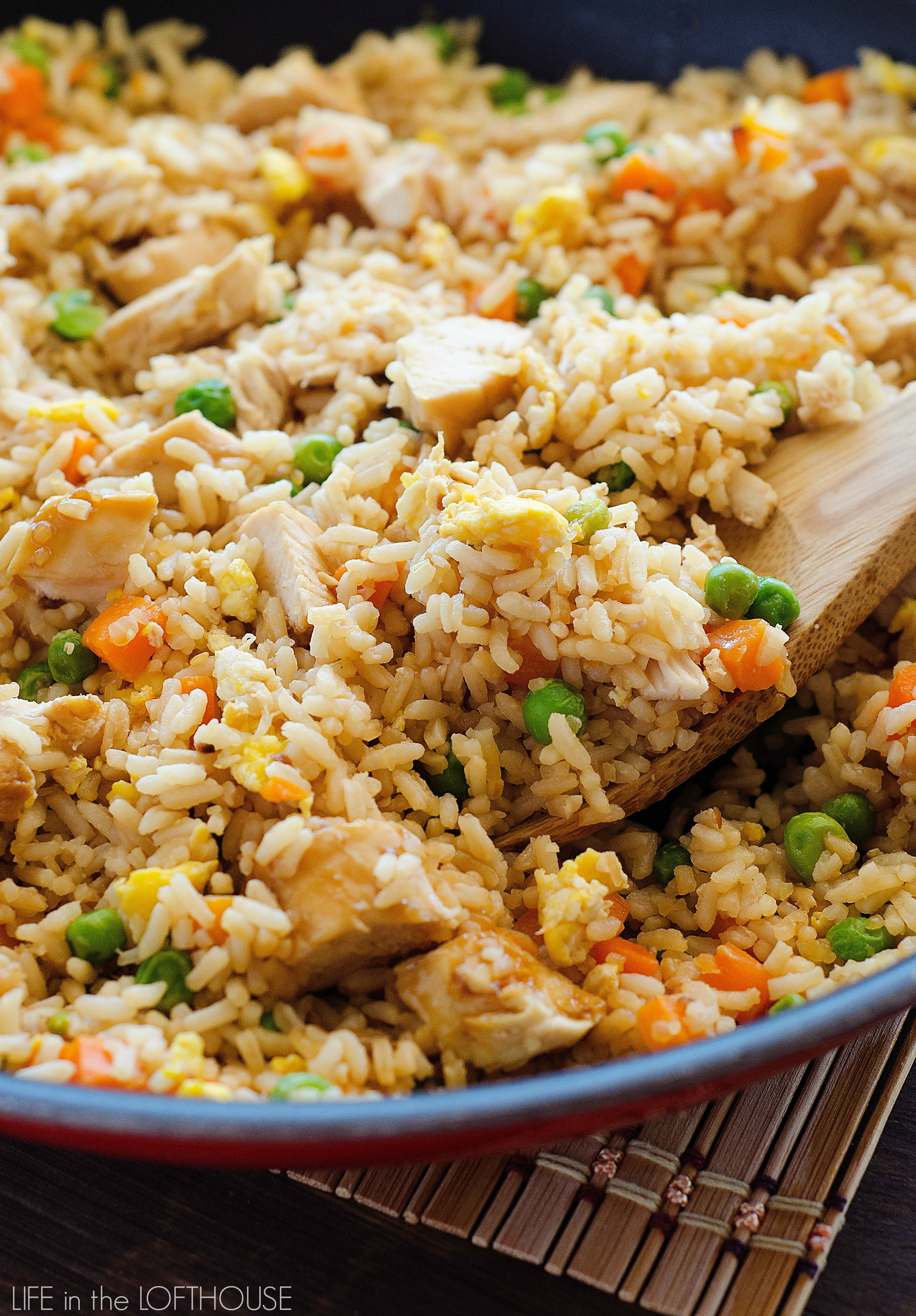 Fried Rice Ingredients
 Chicken Fried Rice