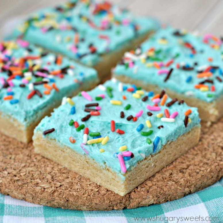 Frosted Sugar Cookies
 Frosted Sugar Cookie Bars Shugary Sweets
