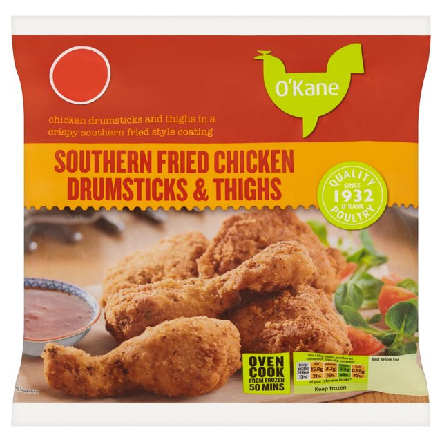Frozen Fried Chicken
 O Kane Frozen Southern Fried Chicken Portions 800g from Ocado