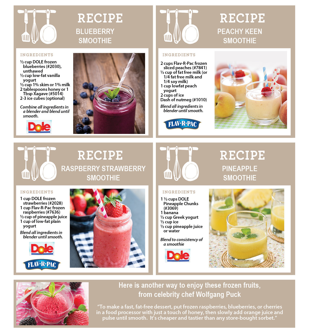 Frozen Fruit Smoothie Recipes
 dole frozen fruit smoothie recipes