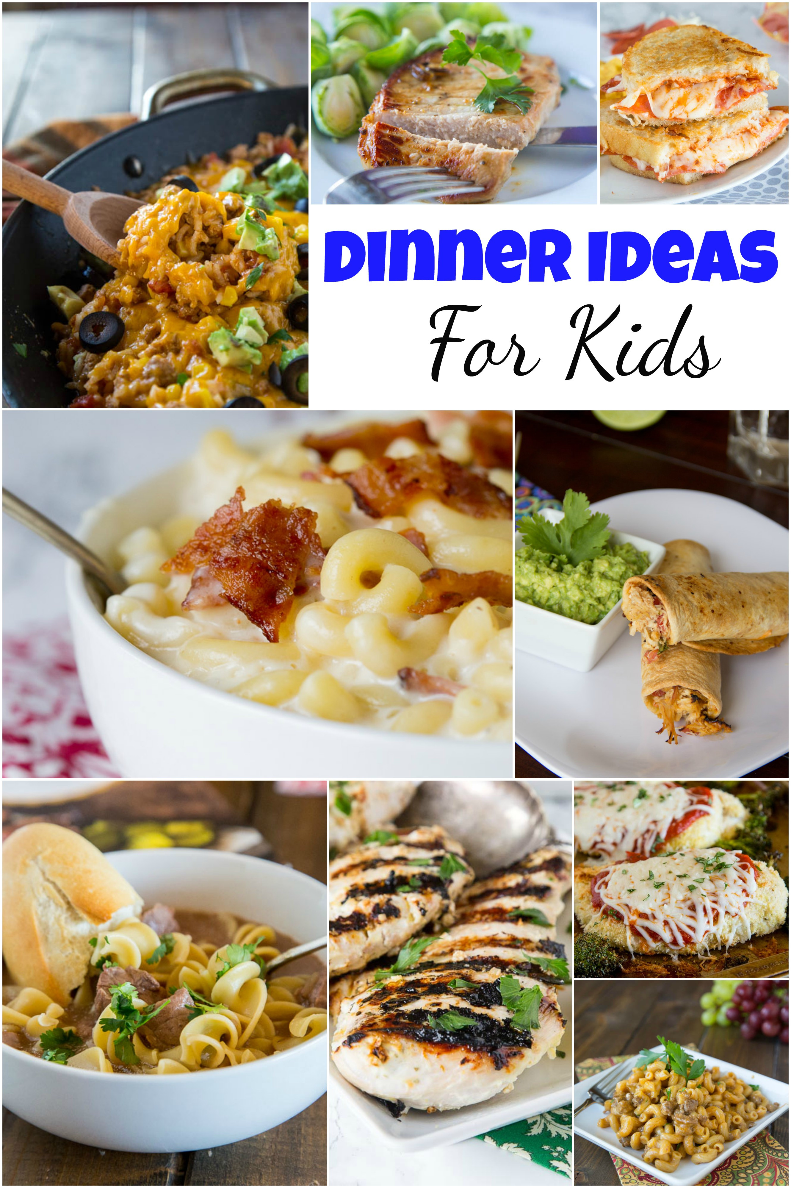 Fun Dinner Ideas
 Dinner Ideas for Kids Dinners Dishes and Desserts