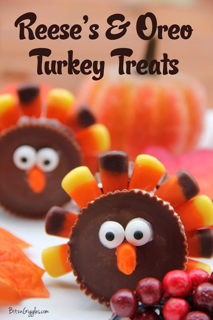 Fun Thanksgiving Desserts
 Reese s & Oreo Turkey Treats