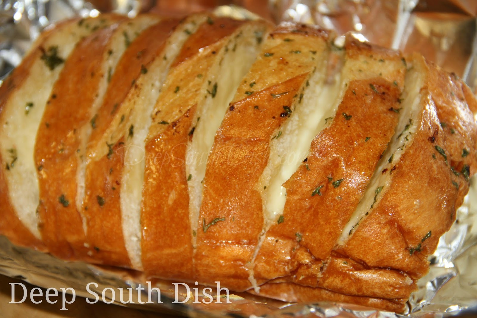 Garlic Bread With Garlic Powder
 Deep South Dish Hassleback Cheesy Garlic Bread