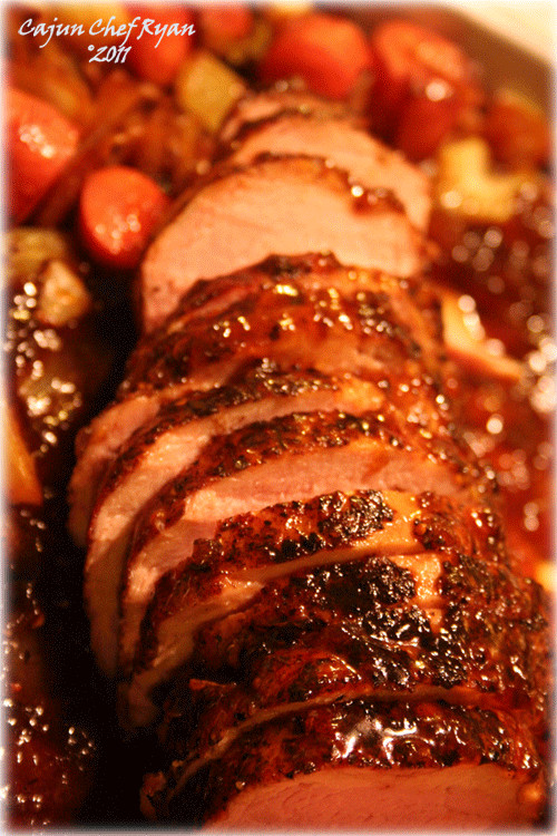 Glazed Pork Tenderloin
 Herb Roasted Pork Tenderloin with Peach Glaze