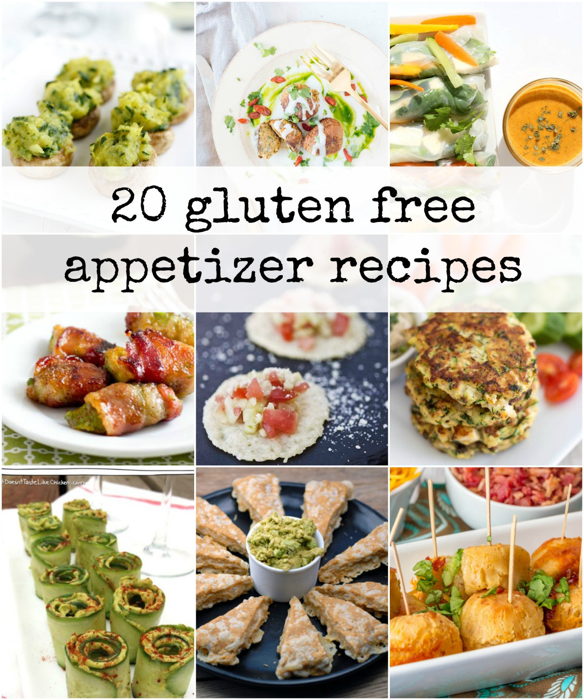 Gluten And Dairy Free Appetizers
 20 Delicious Gluten Free Appetizers