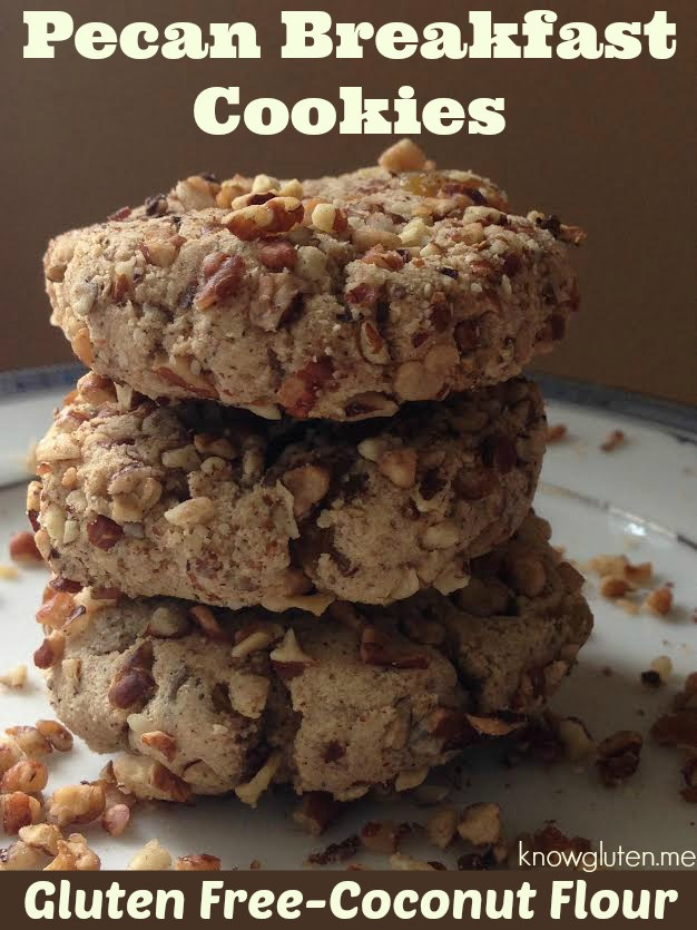 Gluten Free Breakfast Cookies
 Gluten Free Pecan Breakfast Cookies with Coconut Flour