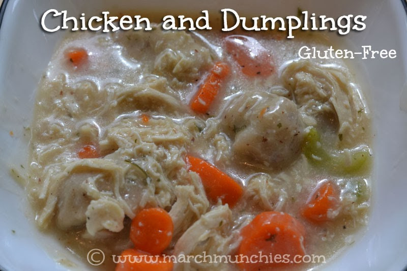 Gluten Free Chicken And Dumplings
 March Munchies Chicken and Dumplings Gluten Free