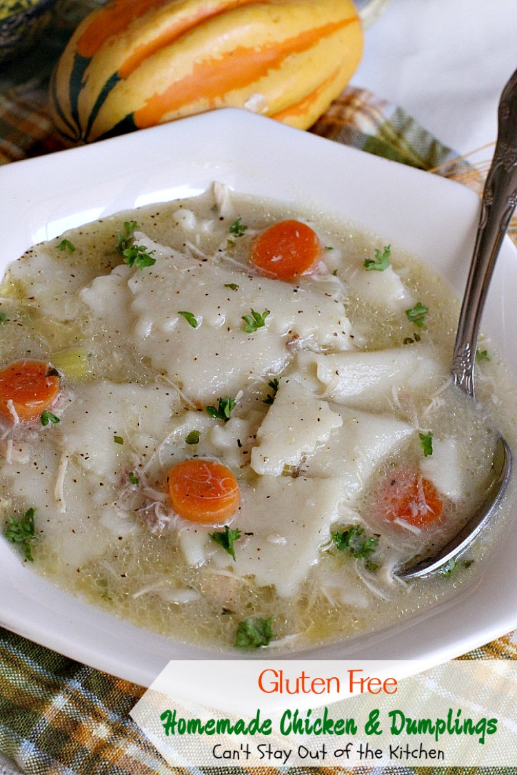 Gluten Free Chicken And Dumplings
 Gluten Free Homemade Chicken and Dumplings Can t Stay