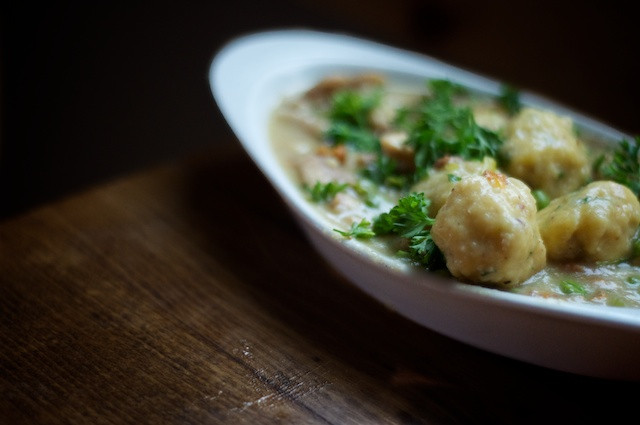 Gluten Free Chicken And Dumplings
 chicken and gluten free dumplings with fresh herbs